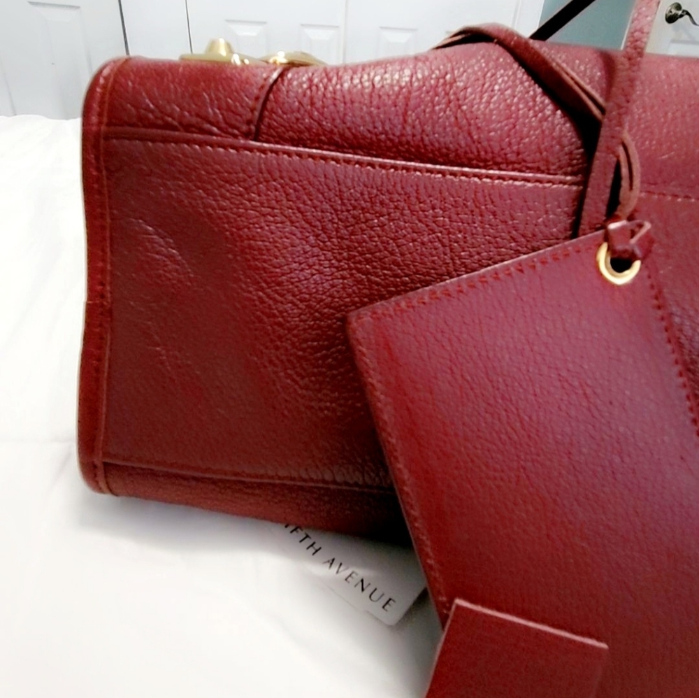 Balenciaga Classic City Metallic Edge Burgundy Leather